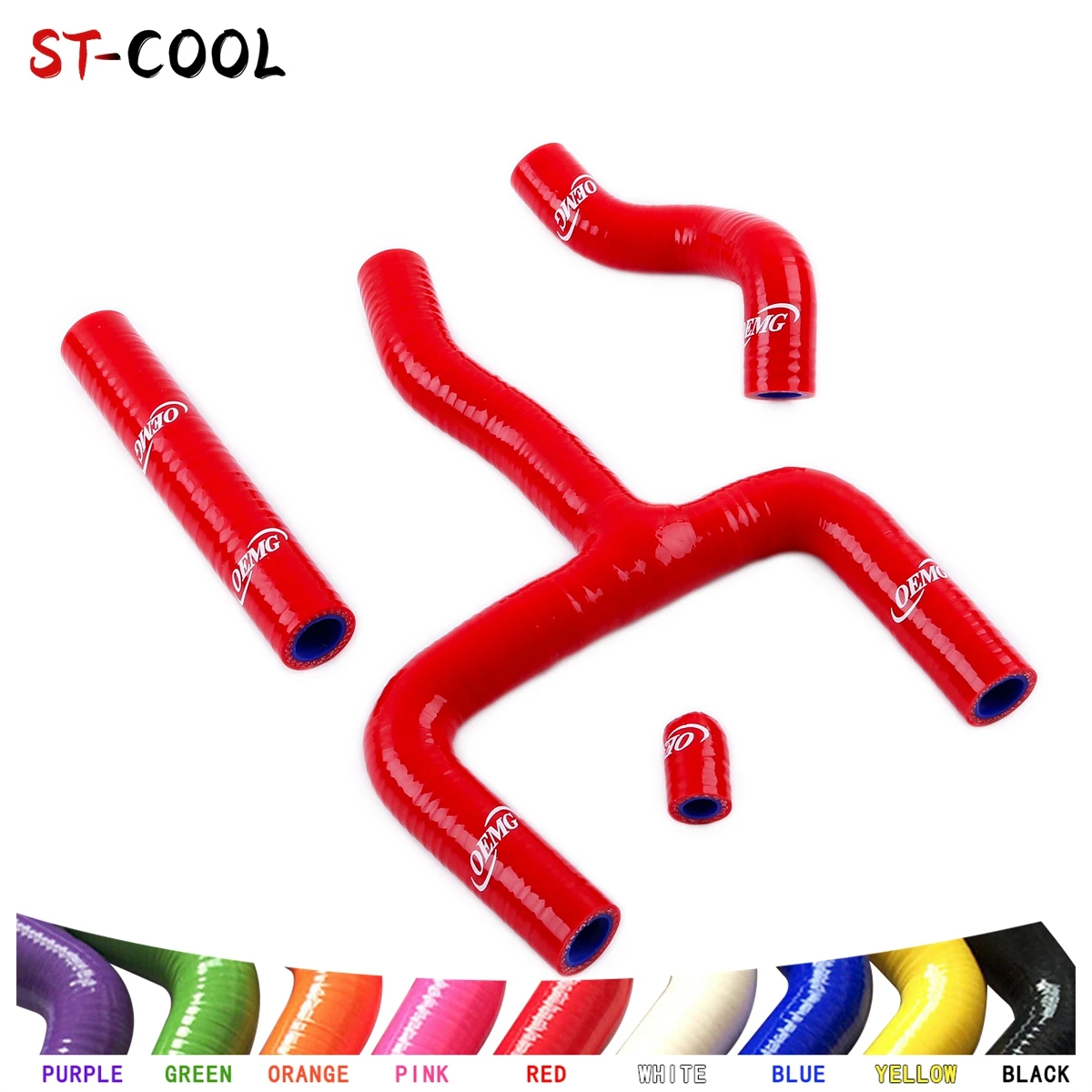 FOR 2013-2017 BETA 300 RR 250 2T 2014 2015 2016 Radiator Coolant Hoses Kit Silicone Tubes Pipes 4Pcs 10 Colors