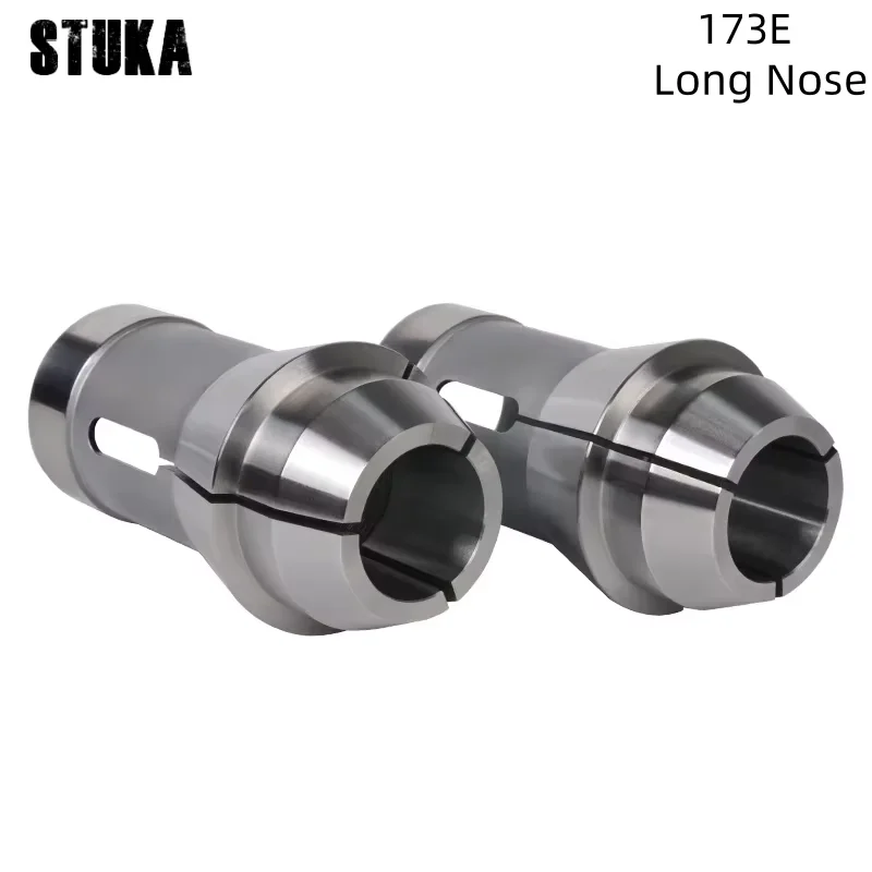 E173-VOR-25 E173-VOR-30 Collet With Extended Nose CNC Automatic Lathe Extra Long  Length F48 173E DIN6343 Collet Chuck