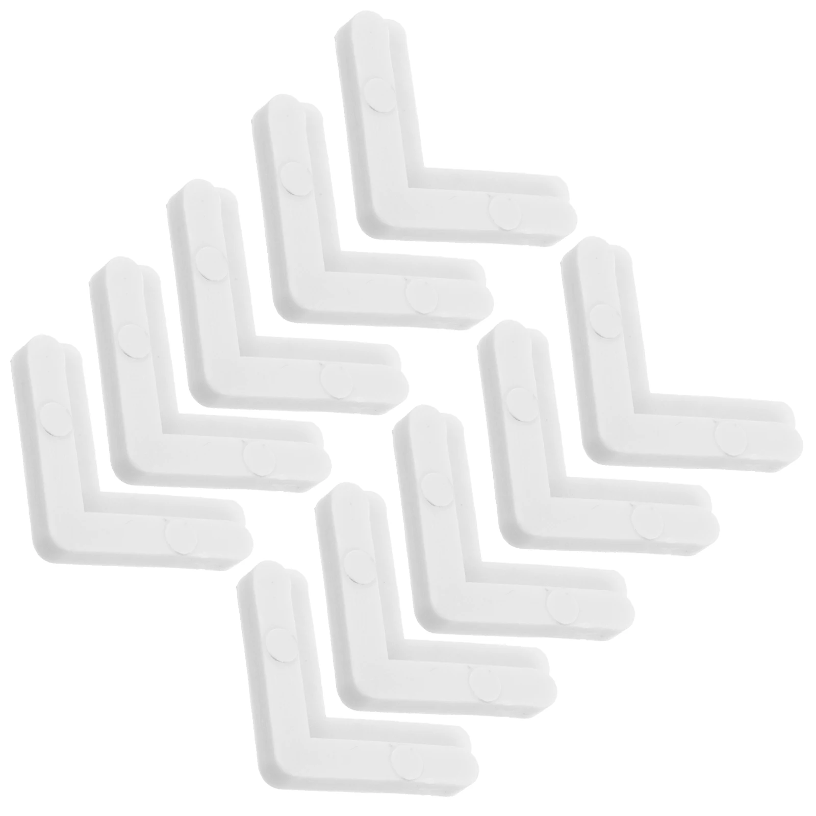 10 Pcs White 90 Degree Screen Frame Corners Plastic L Brackets Window Repair Kit Small Angle Braces Hardware Accessories