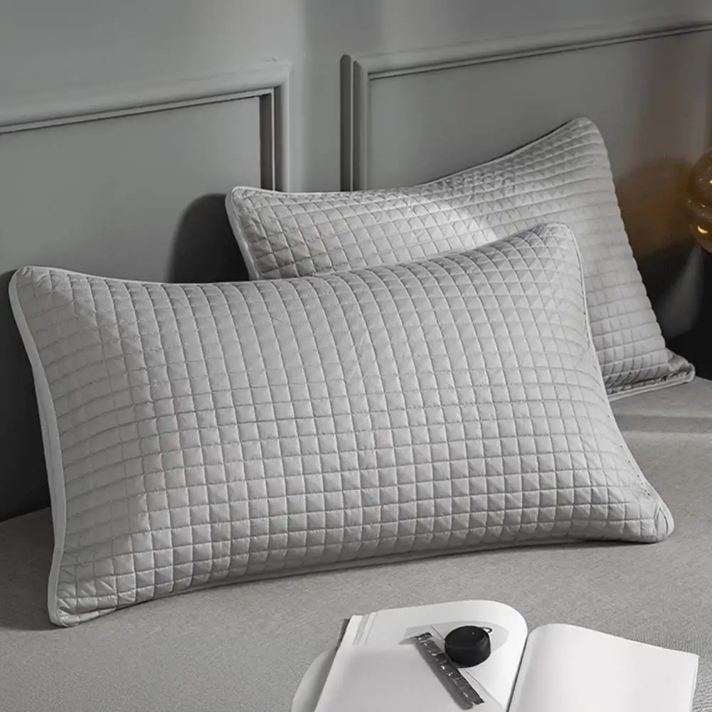 

Comfortable Cotton Clip Pillow Cover Anti-Mite Isolation Layer Waterproof Head Oil Protection Pillowcase for Core Isolation
