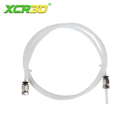 Xcr caixa de secador de filamento de impressora 3d, conector pneumático com porca para filamentos pla abs 2.5x4mm tubo ptfe acessórios de impressora 3d