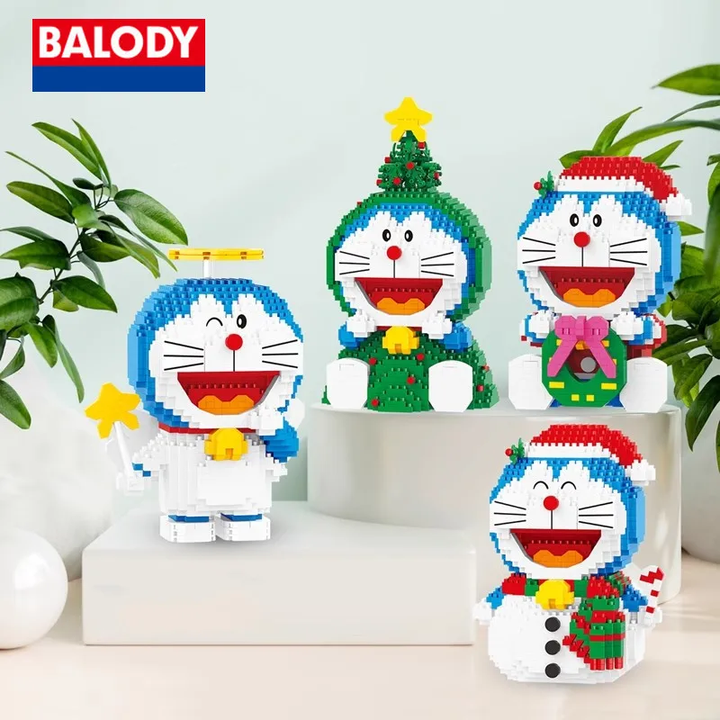 

Конструктор BALODY Doraemon, модель рождественской елки, украшения ангела, милый персонаж, новинка, игрушки, подарок на день рождения для детей