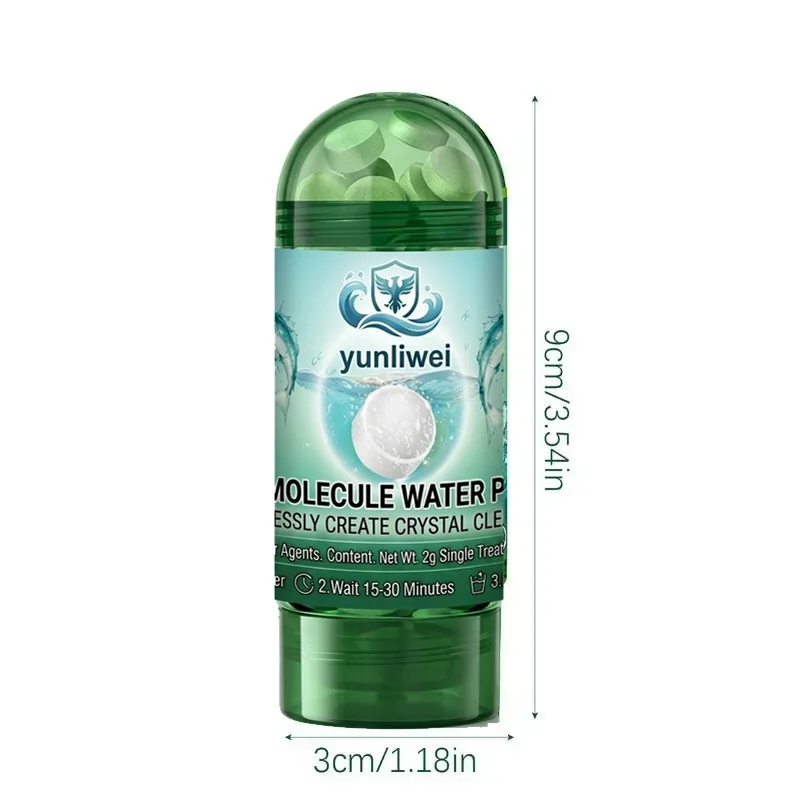 Aquatic Water Purification Tablets Polymer Aquarium Tablet Remove Yellow Green Water Algae No Water Change Fish Safe Yunliwei