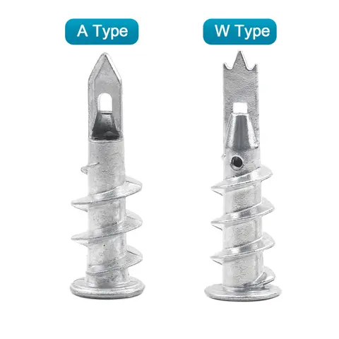 Anchor NINDEJIN 10/20/25pcs Zinc Alloy Steel Self-drilling Anchor 13*41mm Plasterboard Drywall Anchor Hollow Wall Anchor