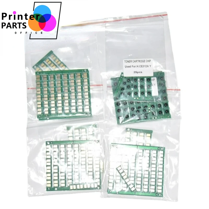 1set CE310A CE311A CE312A CE313A 126A For HP CP1025 CP1025nw LaserJet Pro 100 MFP M175 M275 Toner Cartridge Chip