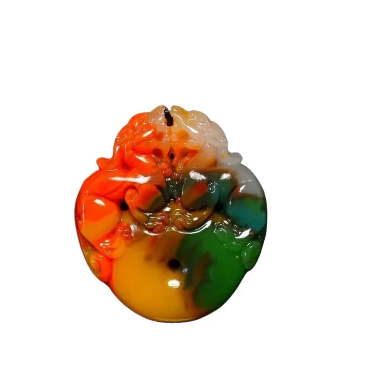 

Caiyu Pixiu pendant for men and women, Yushi Pixiu couple necklace, Piqiu Yupei.