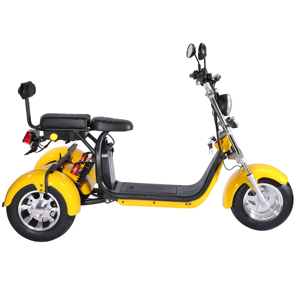12 Inch 500W 60V20A Electric Tricycle Fat Tire City Recreational Sports Fashion Electric Tricycle