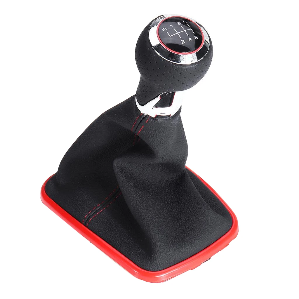 

6 Speed 12mm Gear Shift Knob Lever Shifter Gaiter Boot for Golf 4 IV MK4 R32 Bora Jetta 1999-2004