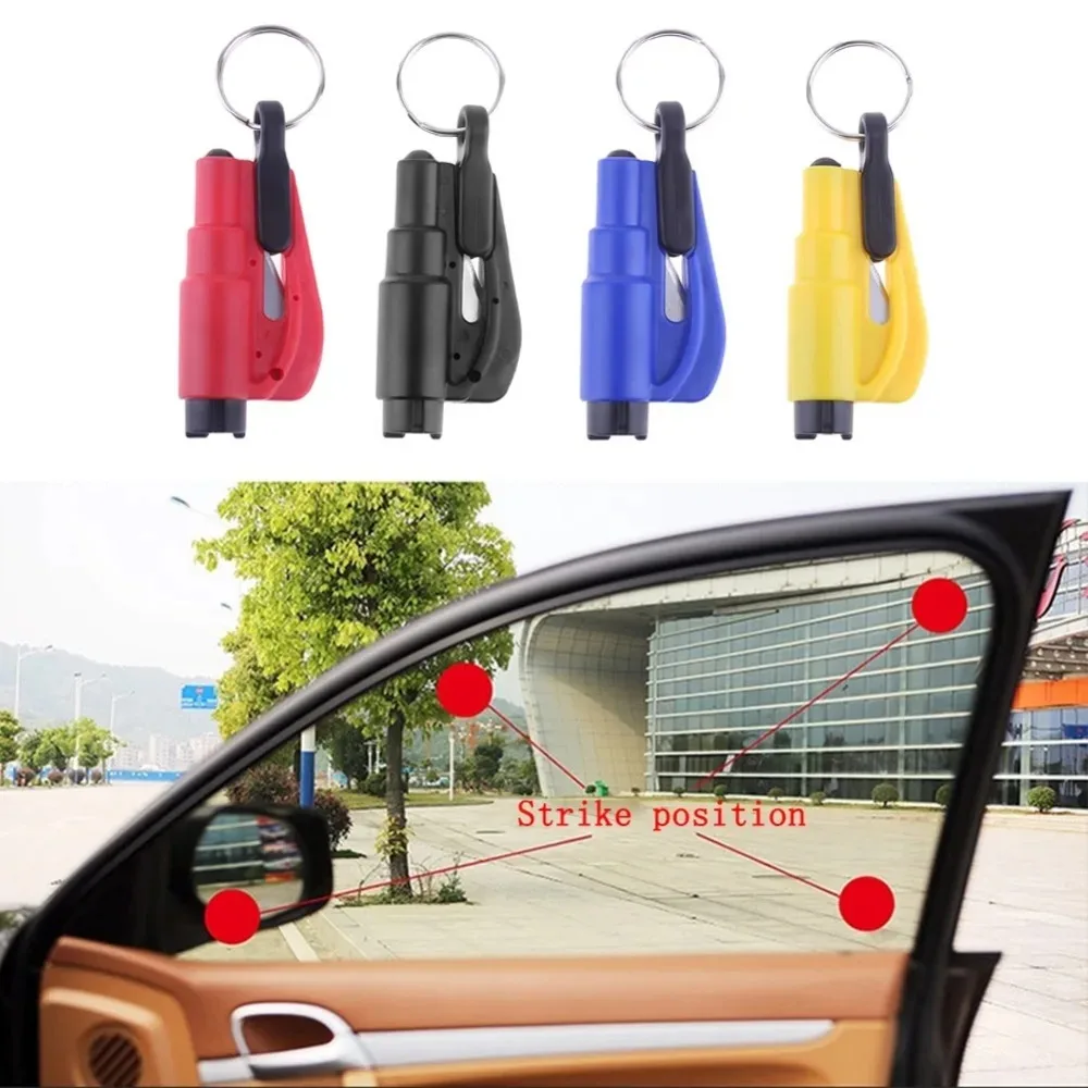 3 in1 Broken Window Hammer Car Safety Hammer Auto Glass Window Breaking Tool Escape Safety Hammer Belt Cutter Emergency Tools