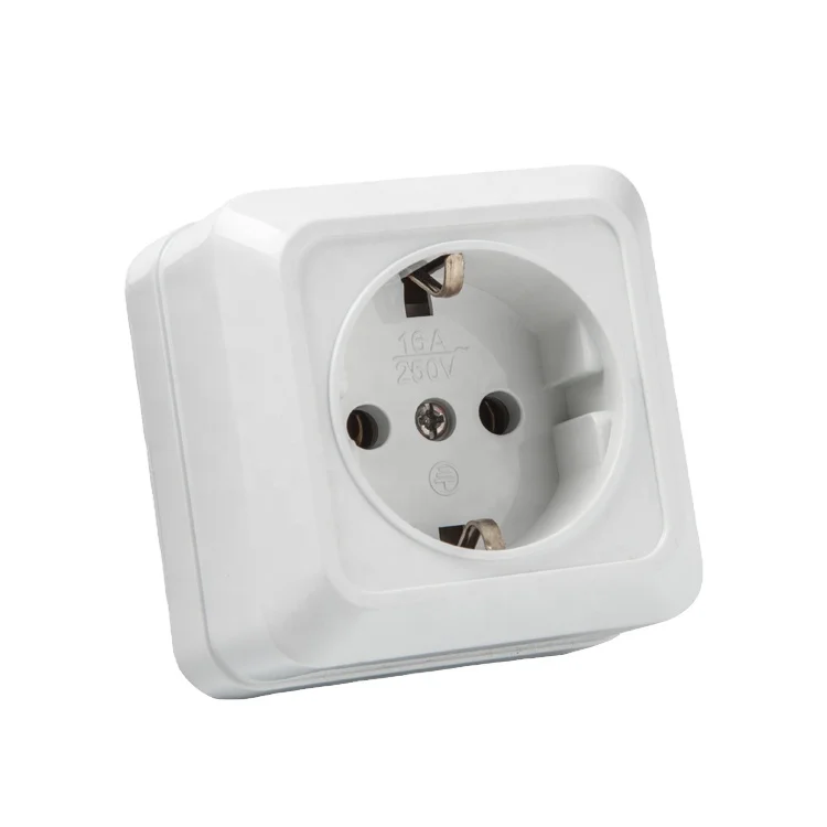 

Surface type Wall Socket European Wall Socket with Grounding