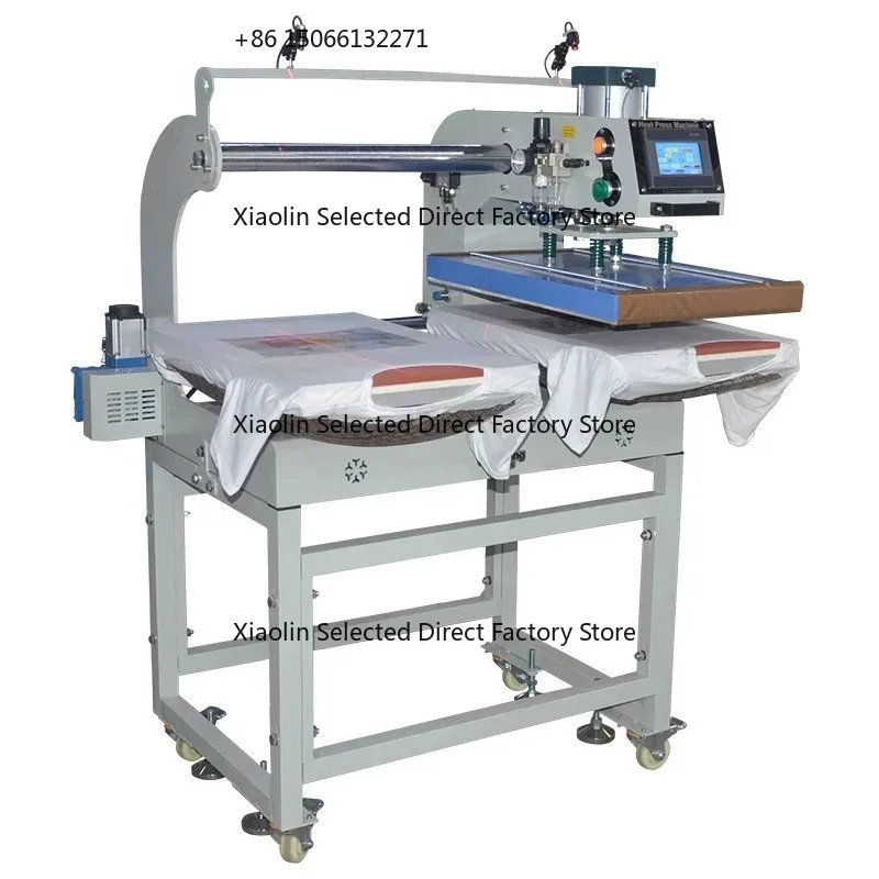 40*60cm T Shirt Logo Embossing Machine Pneumatic Heat Press Transfer Machines Sublimation Printer Clothing Labels Custom Printed