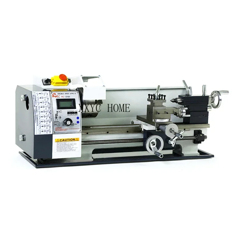 WM210 1100W 400 600 800MM Semi-Automatic Metal Lathe Length Auto Threading Making Mini CNC Machine