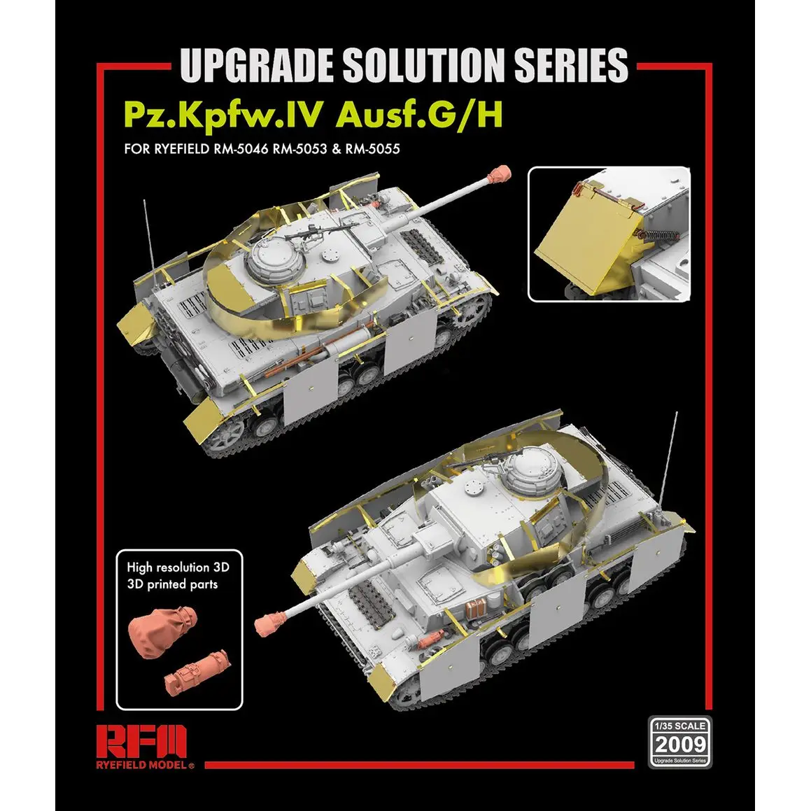 

RYEFIELD MODEL RFM RM-2009 1/35 Upgrade Set for Pz.Kpfw.IV Ausf.G/H - Upgrade Detail Set