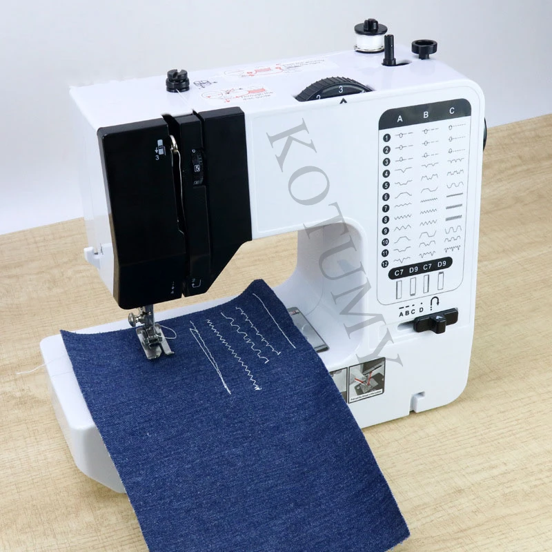 220V/110V Electric Sewing Machine Portable for Beginners with 38 Built-in Stitches Sewing with Extension Table Accessory Kit