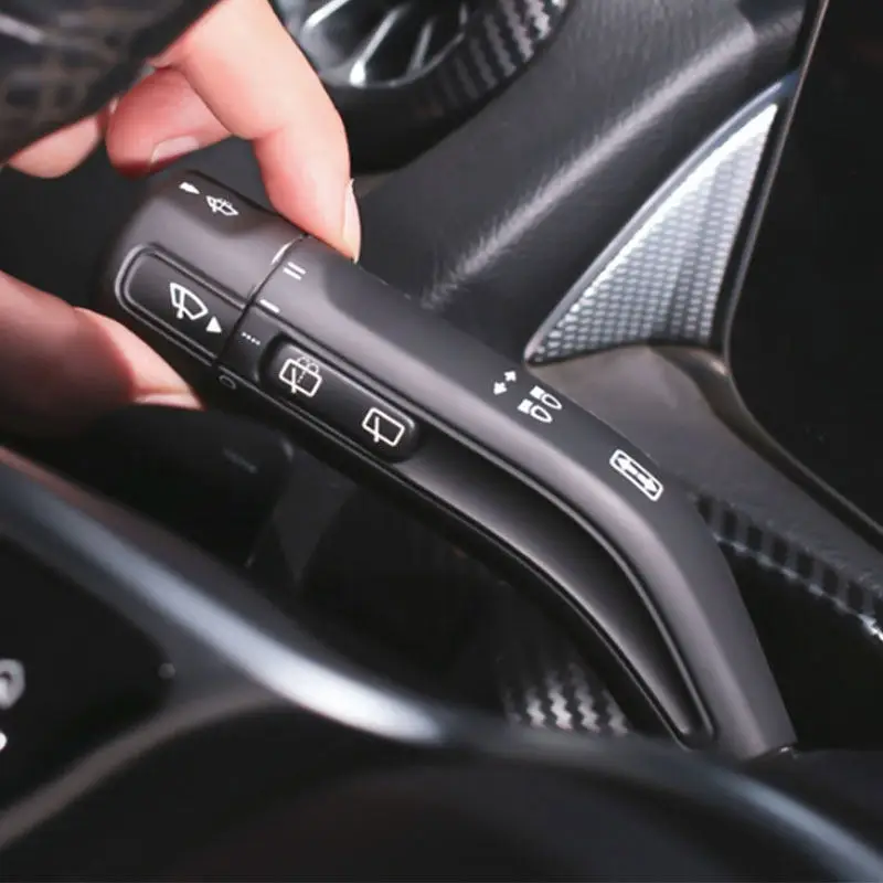 

LHD For Mercedes Benz A B CLA GLA GLB W177 W247 C118 H247 X247 Car Accessories Wiper Steering Lever Shift Lever Rod Cover Trim