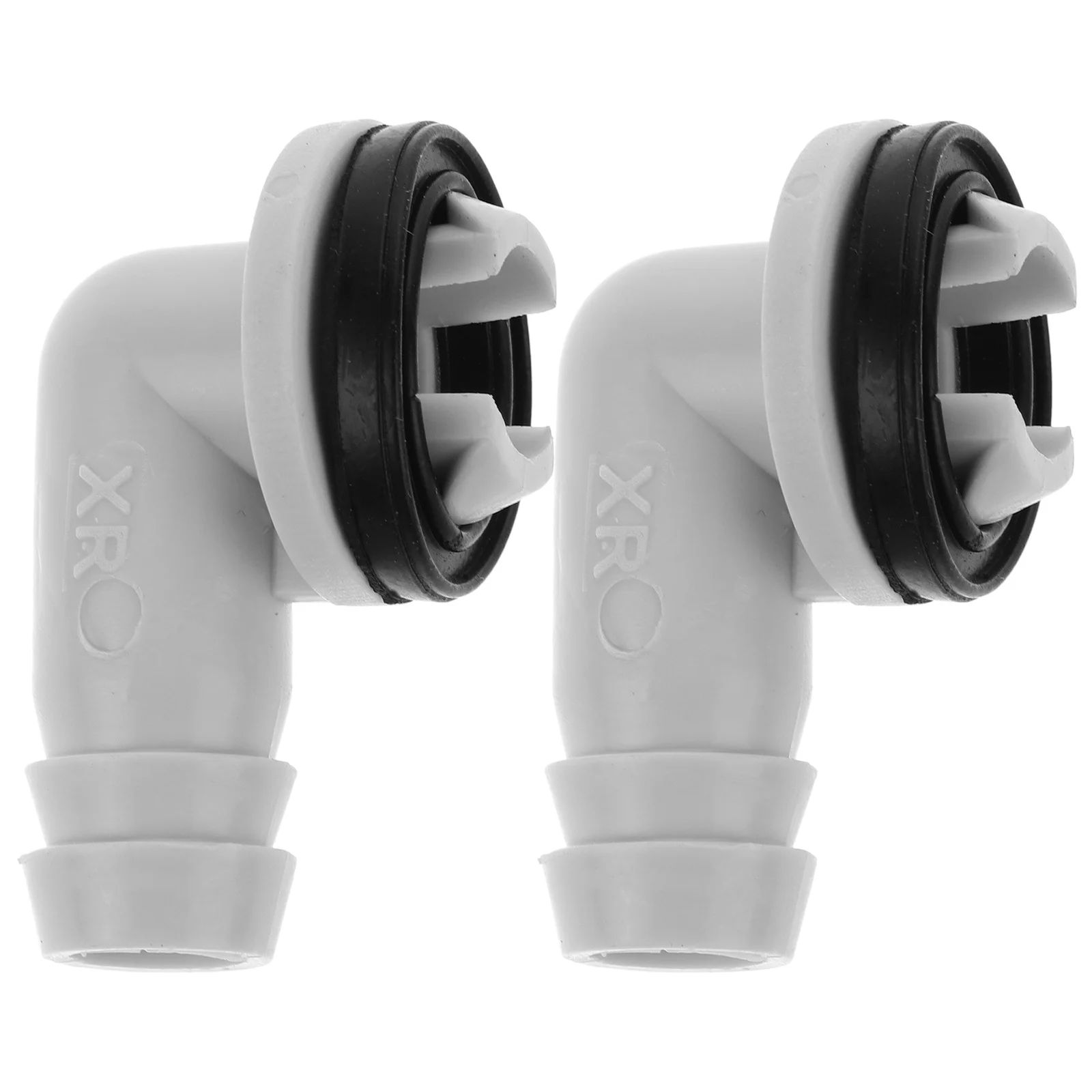 2 uds tapón de tubo de drenaje manguera de condensado bandeja de agua conector de unidad externa de aire acondicionado de plástico piezas de ventana de CA divididas se adapta