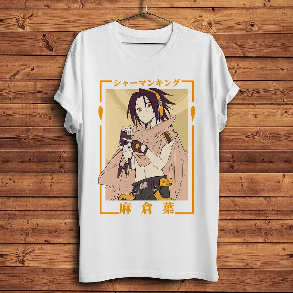 Asakura Yoh SHAMAN KING camiseta divertida de Anime, camiseta informal de manga corta para hombre, camiseta Unisex Otaku Manga Streetwear, estampado transpirable