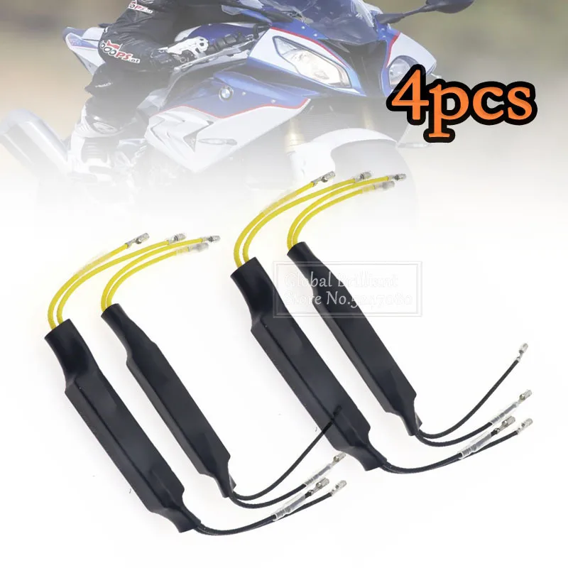 2x/4x Turn Signal Light Resistance Decoder Motorcycle Indicator 21W 26 Ohm LED Light Load Resistor Flasher Flash Blinker Adapter