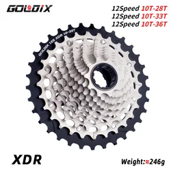 GOLDIX XDR 12 Speed Cassette 28T 33T 36T Ultralight K7 Cassette 12V for Sram XDR Electronic Shifting r9270 r8170