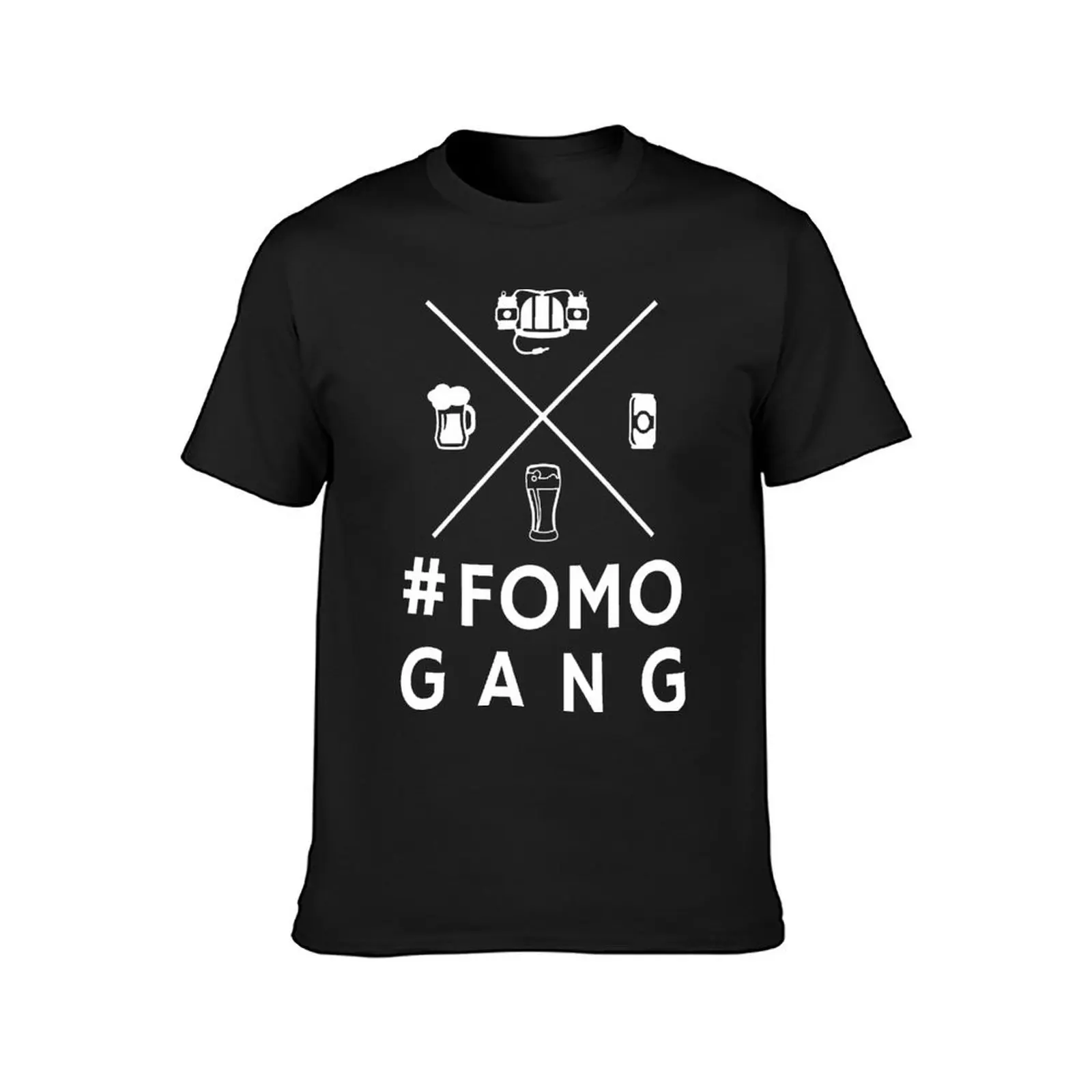 FOMO Gang klasik T-shirt segar olahraga kaus atasan lucu grafis lucu baru kebugaran ukuran Amerika Serikat