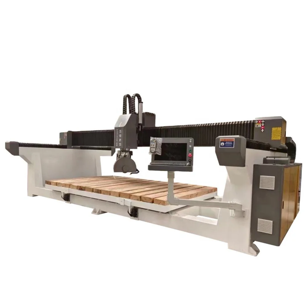 5 محور CNC جسر المنشار 3200*2000 مللي متر الكوارتز آلة قطع الرخام للجرانيت عالية الجودة الثقيلة 3220 آلات عمل الحجر #6