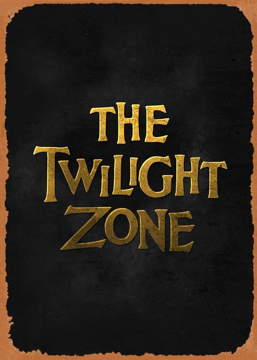 The Twilight Zone Rod Emmy Metal Music Logo Retro Vintage Decorative Metal Tin Sign 8x12 Inch.