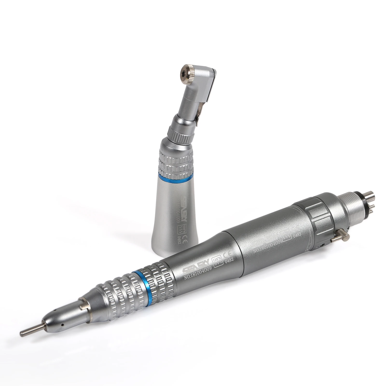 den tal Low Slow Speed Straight Handpiece+ Contra Angle+Air motor 4-Hole  E-type