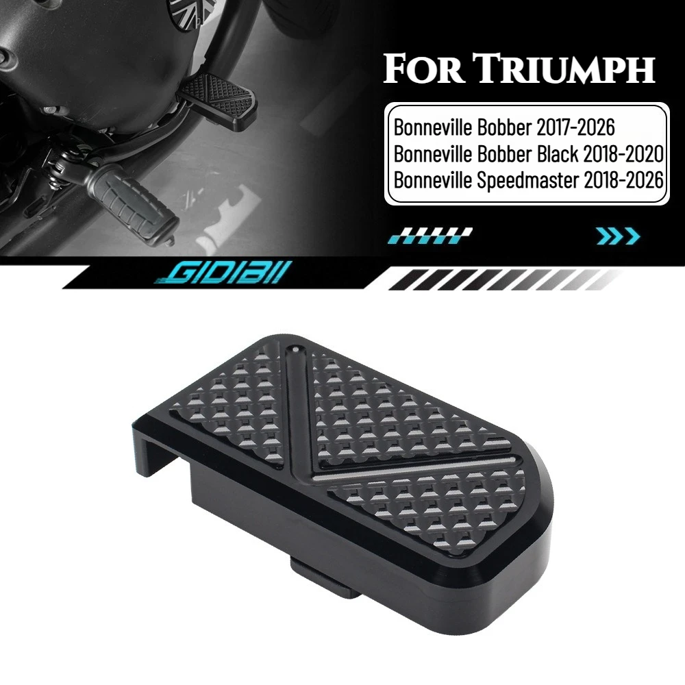 Pour Triumph Bonneville Bobber Speedmaster 2018-2025 – Extension de pédale de frein arrière noire pour moto