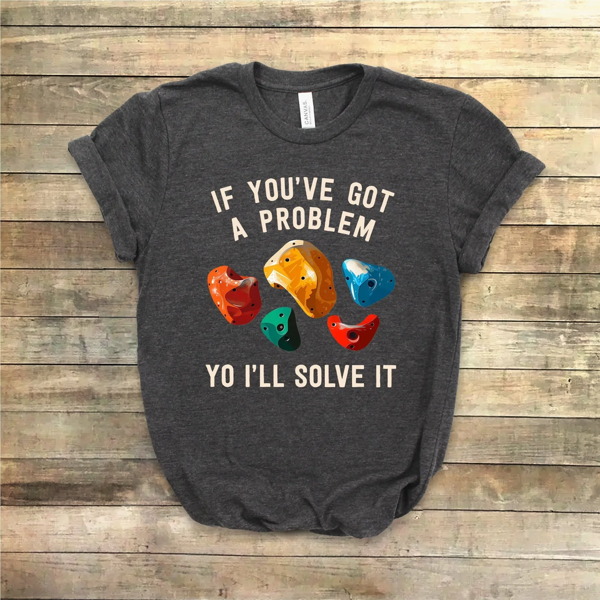 Rock Climbing T Shirt Bouldering Mountain Climber Softstyle