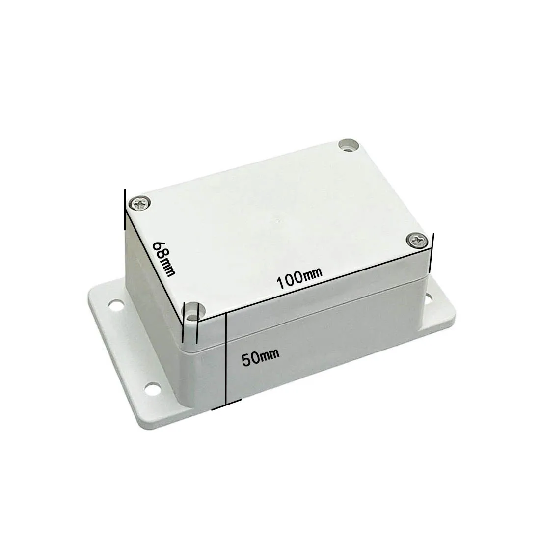 Security Monitoring Waterproof Box Plastic Enclosure F Type Junction Box 100*68*50mm With Panel
