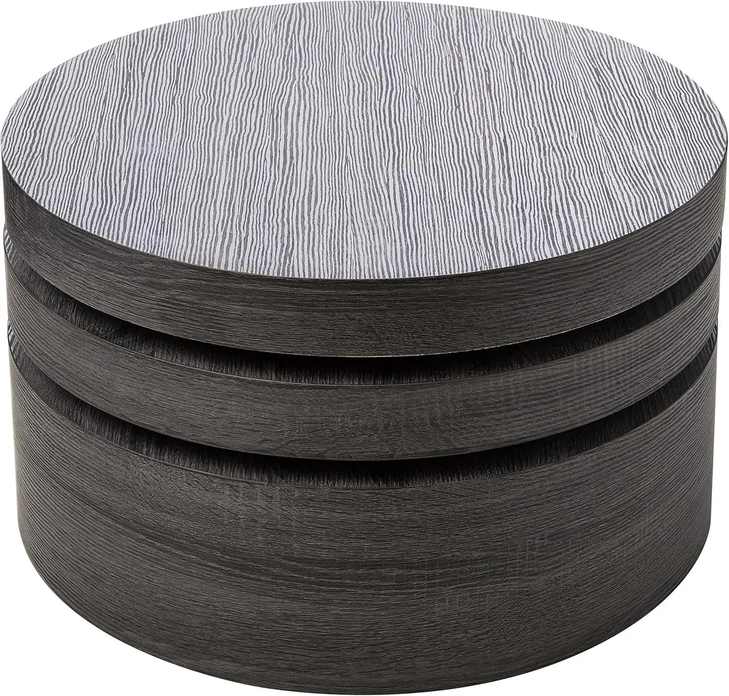 CKH-Petite table basse rotative narMod, noir