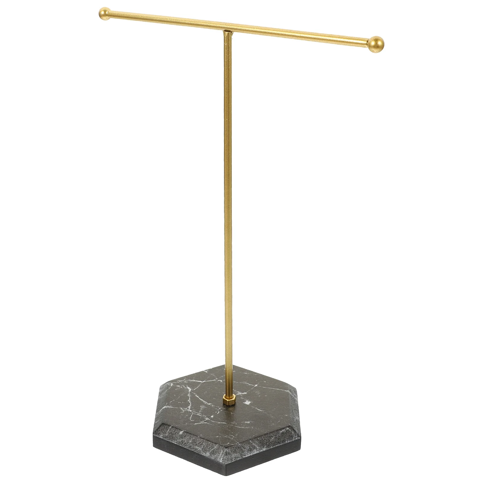 

Подставка для серег Т-образной формы, держатель для украшений из высококачественного металла и смолы, изысканное мастерство для хранения ювелирных изделий