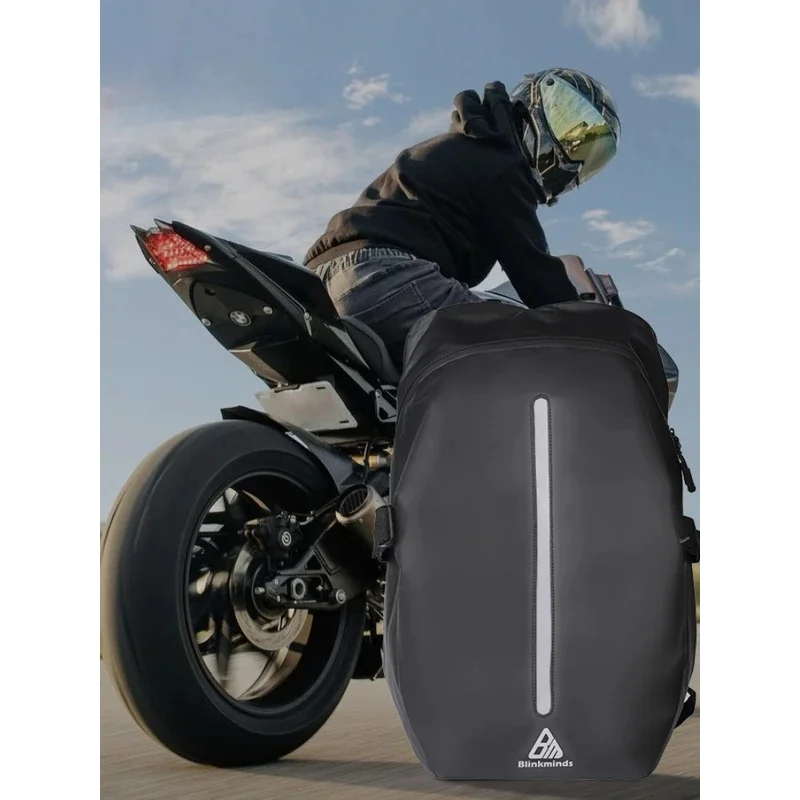 Multifunctional Outdoor Motorcycle Riding Backpack Large Capacity Anti-Theft Waterproof Laptop Compartment for Commuter Travel