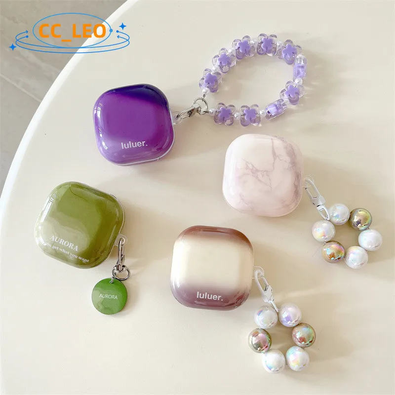 حافظة لهاتف Samsung Galaxy Buds Core / Buds FE، حافظة لطيفة على شكل سوار ساحرة Samsung Galaxy Buds2 Pro، حافظة ناعمة شفافة