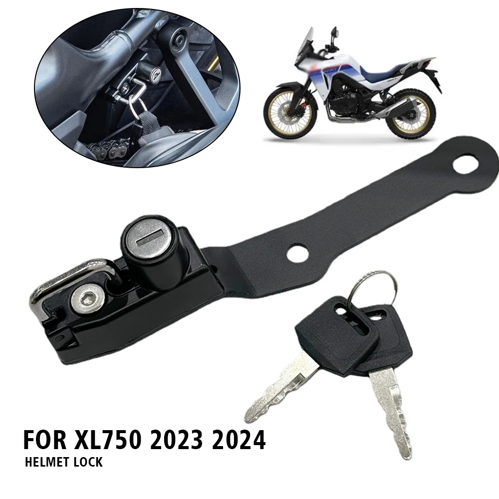 TRANSALP 750 Motorcycle Helmet Lock Anti-theft Security Aluminum Alloy Mount Hook For Honda XL750 Transalp750 XL 750 2023-2025