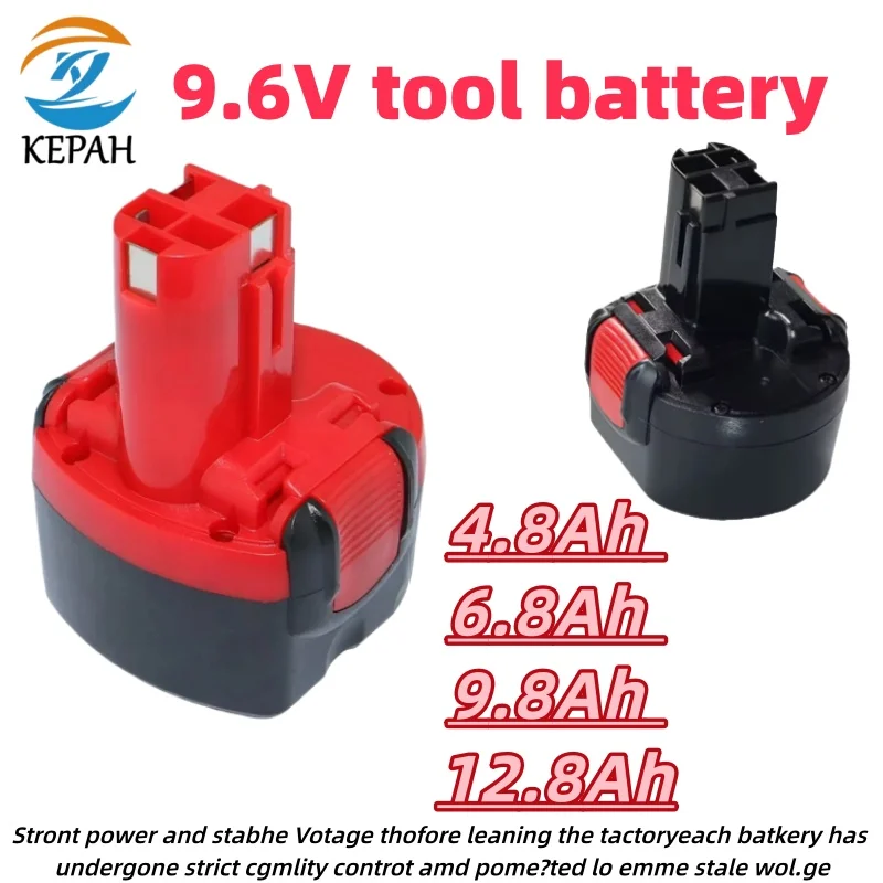 

9.6V 12800mAh Ni - MH Battery｜For Bosch BAT048/BAT100/BAT119 PSR960 GSR9.6VE - 2 Power Tools