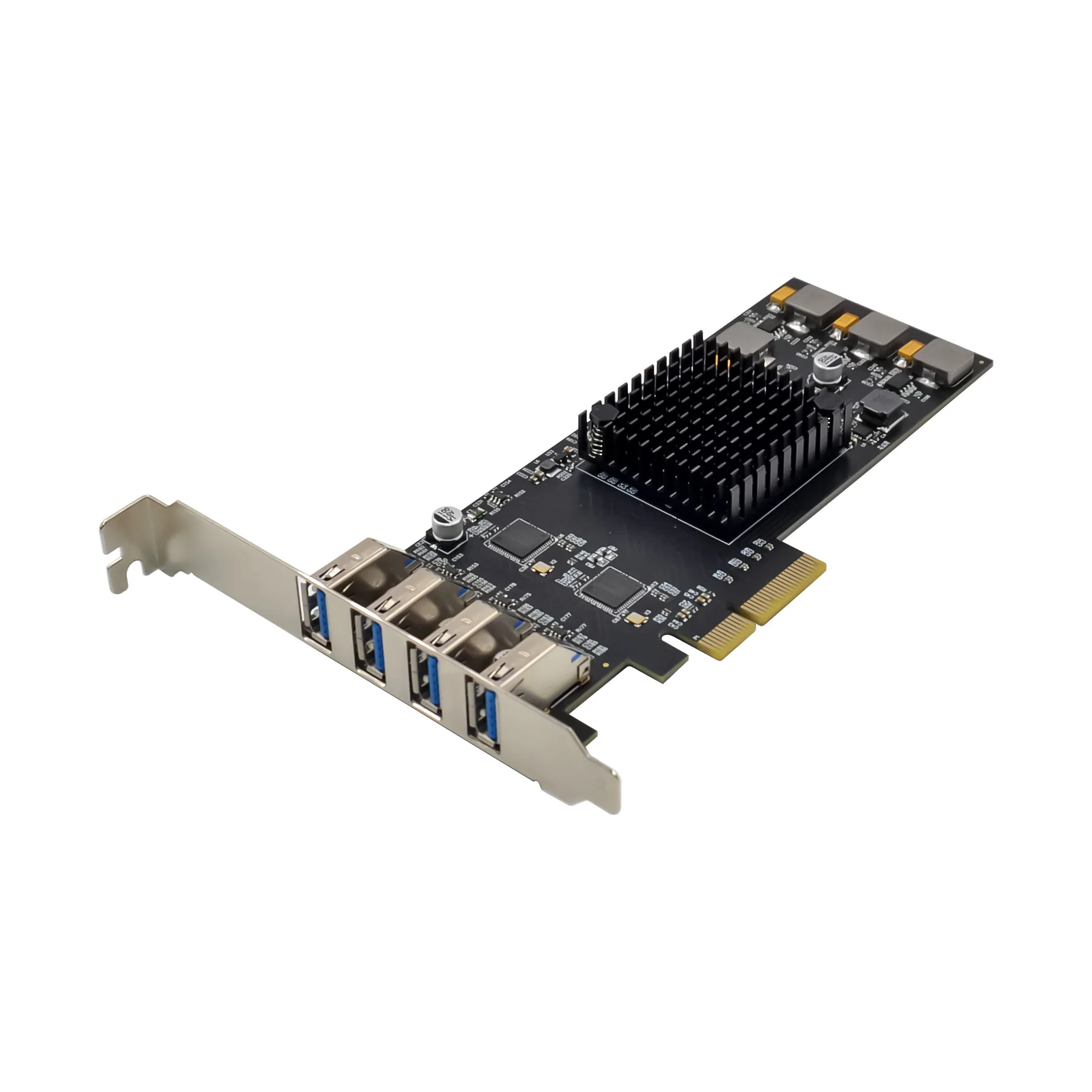 SUNWEIT ST658  4 Ports USB 3.1 GEN2 PCI Express Card 4x to Usb3.1 SuperSpeed 40Gbps Adapter PCIe ASM3142 USB Card