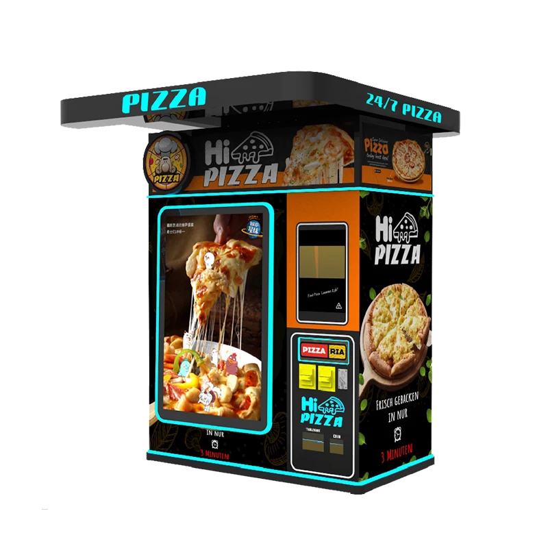 Indoor hot food frozen commercial vending machine automatic smart pizza vending machine