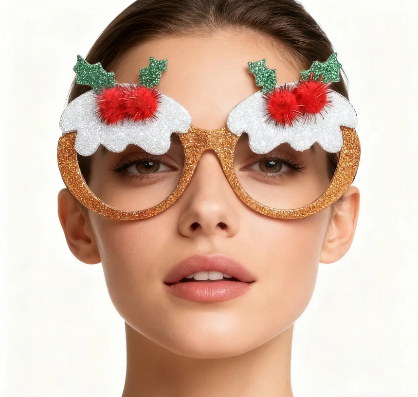 مجموعة إكسسوارات عيد الميلاد من PESENAR قبعة، أحذية، تنورة توتو، جوارب مخططة، نظارات، قلادة جرس جلجل، أجراس المعصم #4