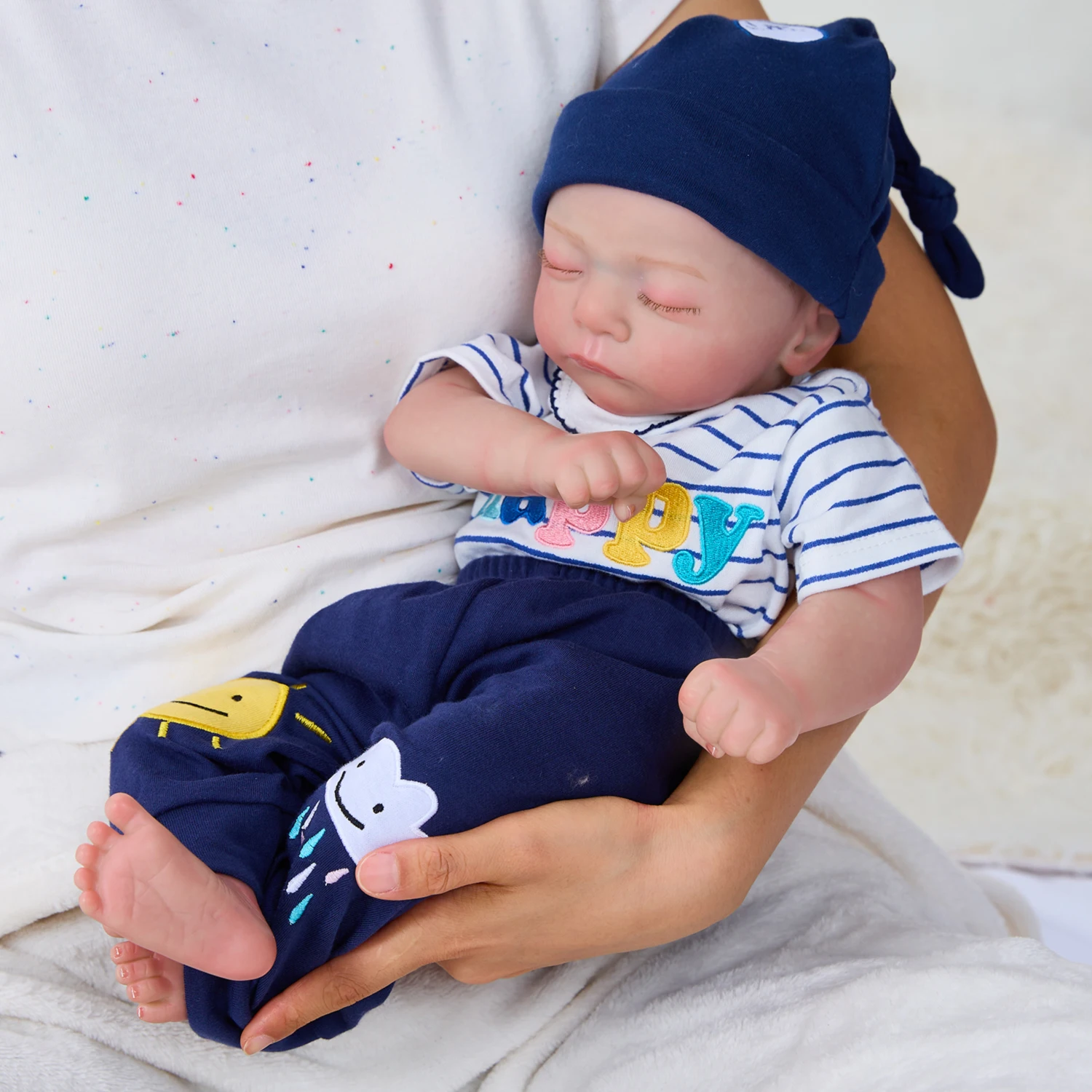 17 pollici 43 CM 3D-Paint con vene visibili morbido Silicone Reborn Baby Doll Toy come Real Sleeping Alive Kids Boneca Art Bebe