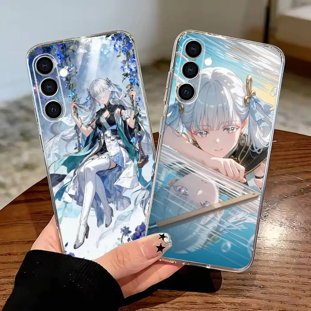 B-Wuthering Waves J-Jinhsi-es  Phone Case for Samsung Galaxy A55 A06 A16 A26 A36 A56 A25 A35 A15 A54 Clear TPU Soft Case