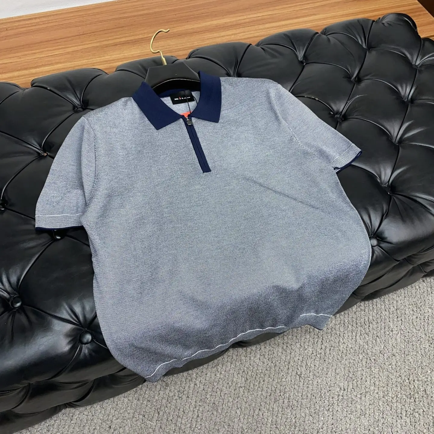 

Kiton 25ss Casual Lapel Short Sleeve T-Shirt
