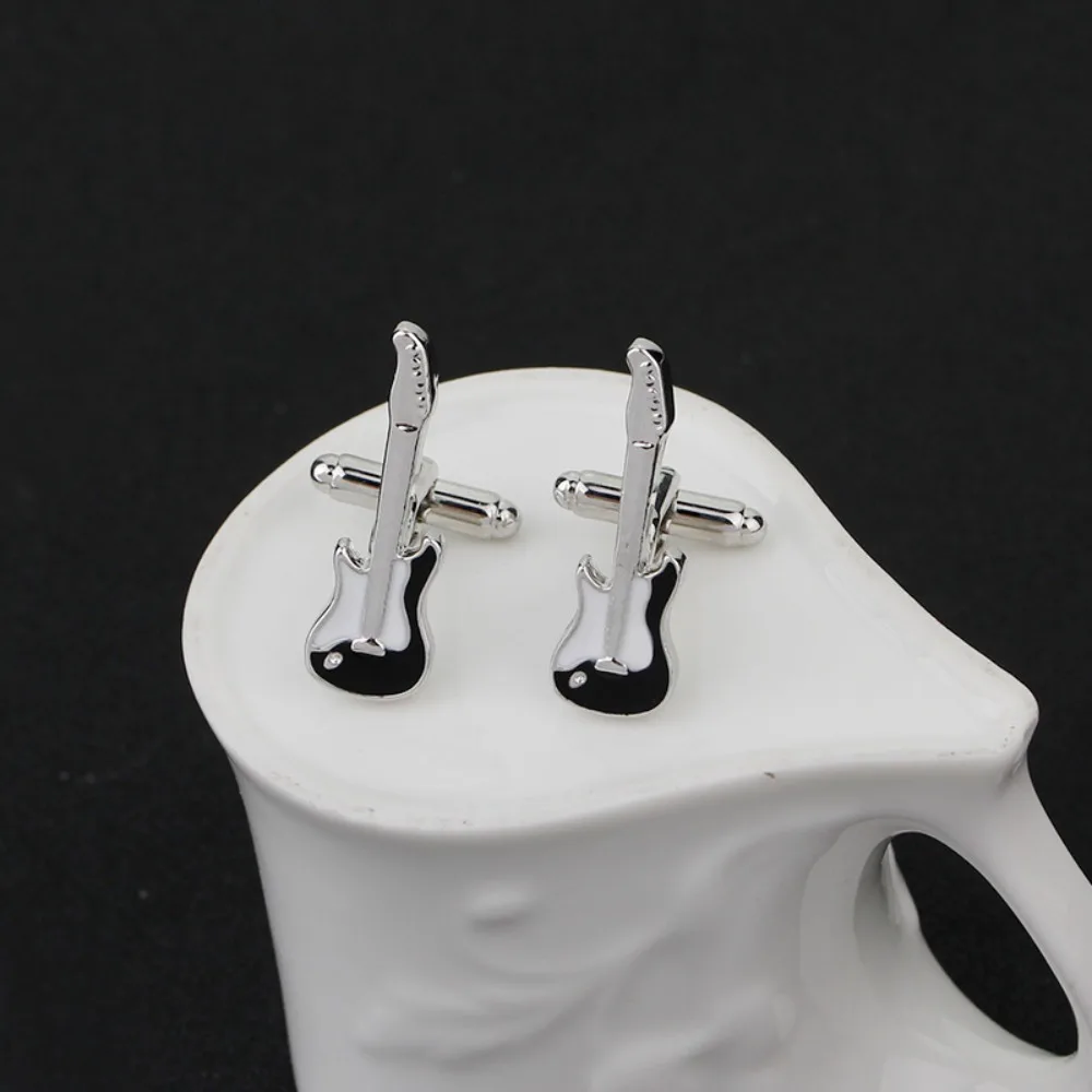 

Treble Clef Guitar Cuff Links Drum Saxophone Music Note Sleeve Button Bass Piano Music Instrument Series Cufflinks