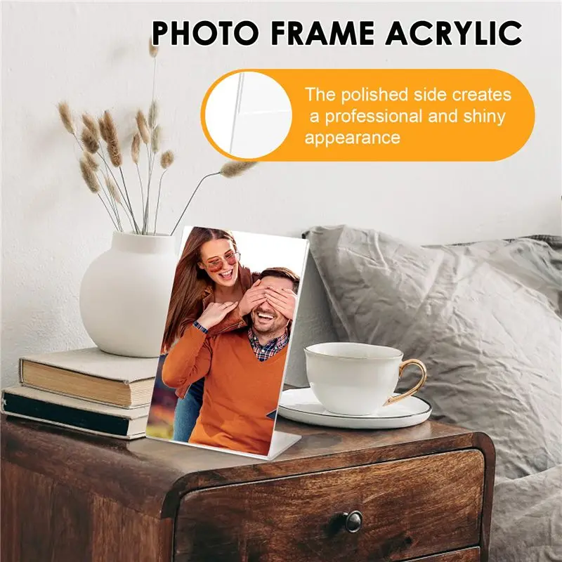 Leading-5Pcs Office Acrylic Display Leaflet Stands Counter Plastic Message Board Menu COLLEGE Holder For Business Poster
