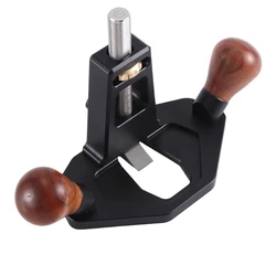 Router Plane With Adjustment Knob Woodworking Handheld Bottom Cleaning Manual Slotting Edge Trimming Flat Planer Durable