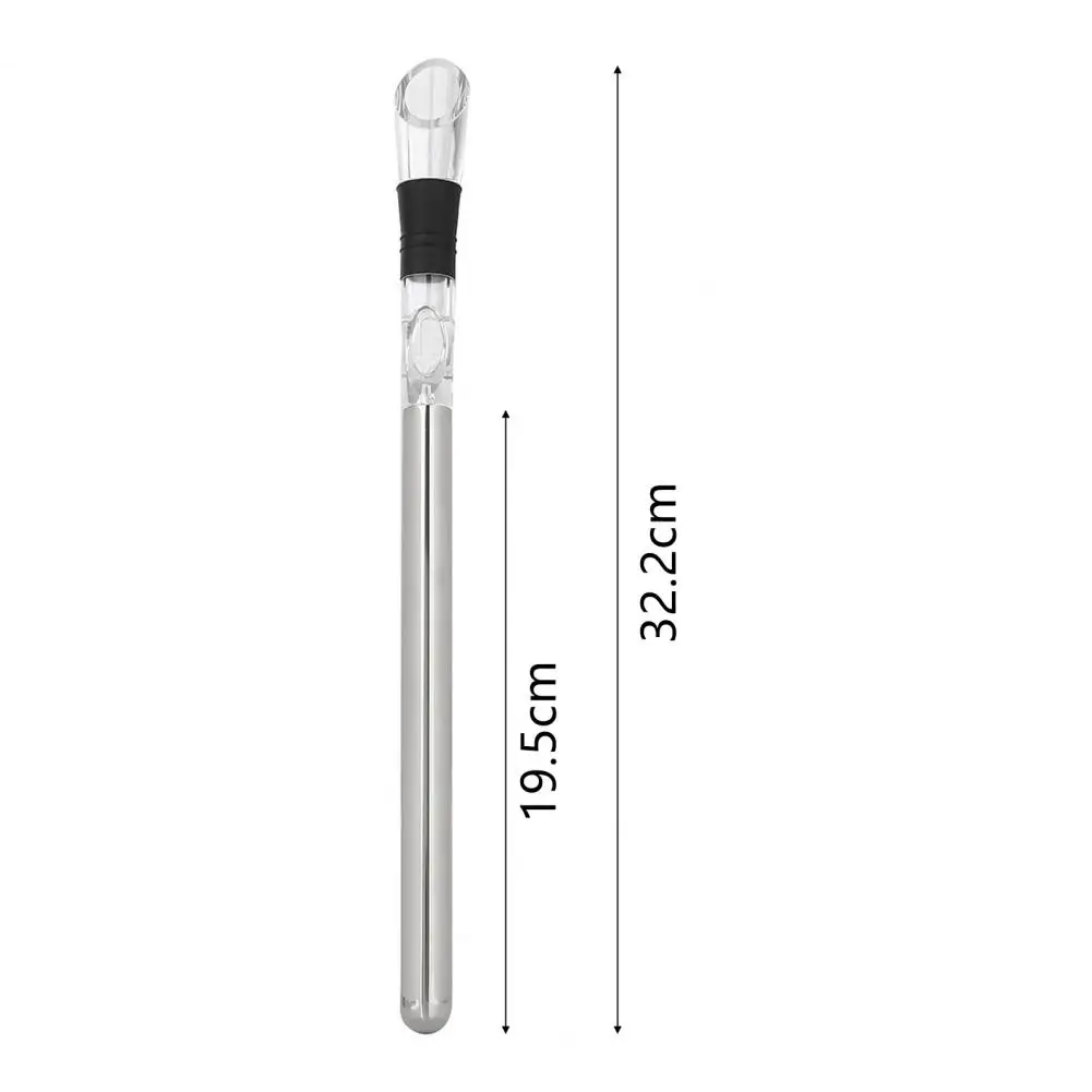 3Pcs Wine Pourer Eco-friendly Wine Icing Stick Food Grade Great Champagne Cooling Stick with Pourer Wine Plug Home Supplies