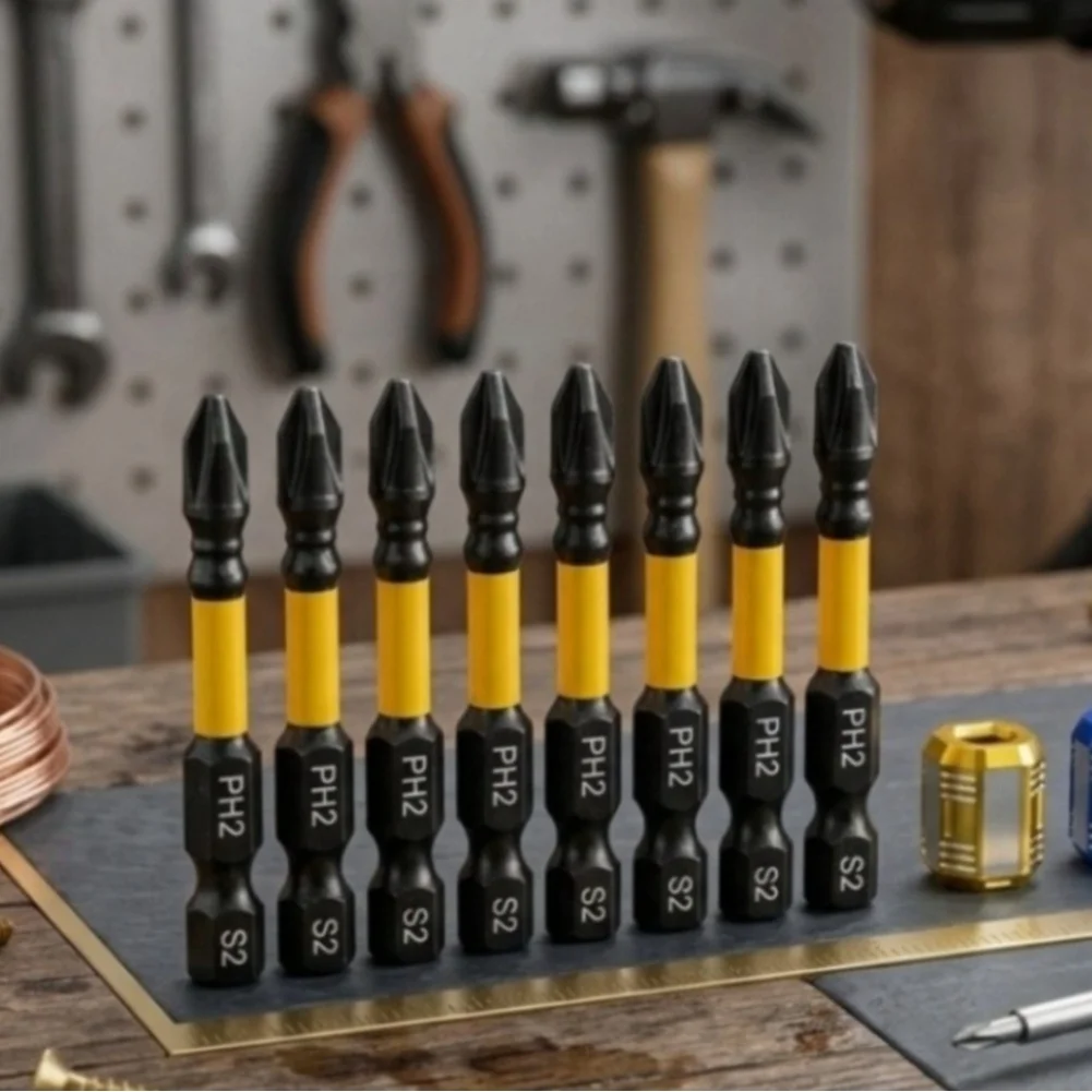 For High Altitude Work Magnetic Screwdriver Bit Set Alloy Steel Fastener Kit Built-in Strong Magnet Attraction