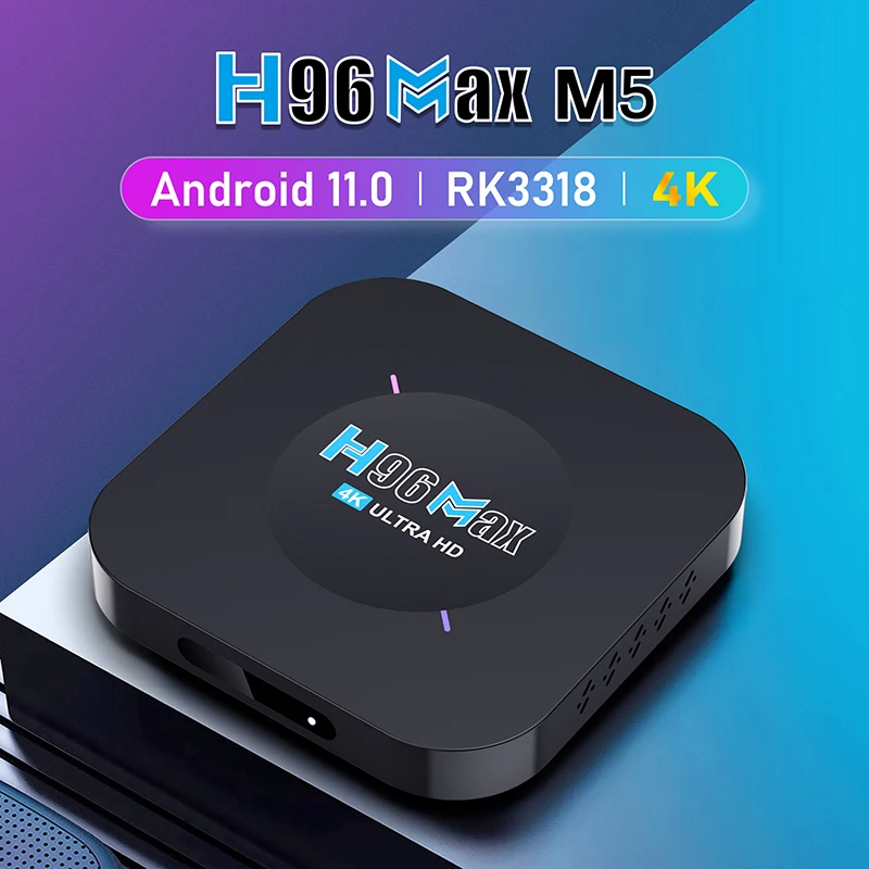 

Новинка ТВ-приставка H96MAX M5 Android 11 WIFI6 8K Смарт ТВ-приставка с чипом RK3318 8K Andorid ТВ-приставка декодер H.265 видеоплеер