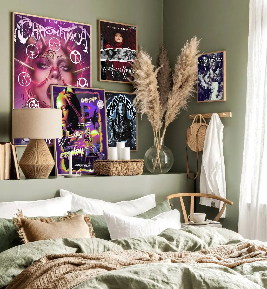 female pop singer L-LadyGaga Good Quality Prints and Posters Vintage Room Bar Cafe Decor Home Decor