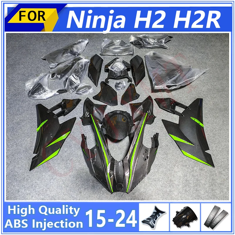 

Carbon Fibre Motorcycle Fairings for Kawasaki Ninja H2R 15-24 Full Cover Fairing Kit H2 R 2015-2024 Race Bodyframe Bodywork Case